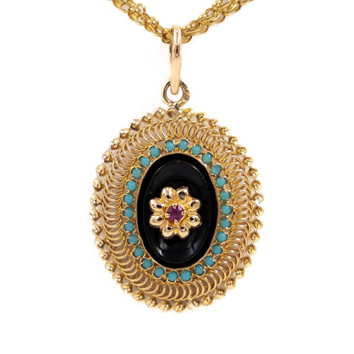 Collier Collier Sautoir Or jaune Rubis 58 Facettes 1655390CN