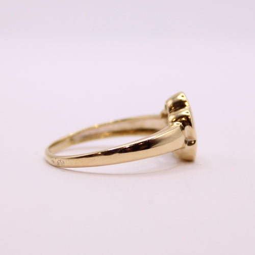 Bague Bague or jaune, aigue-marine 58 Facettes