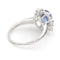 Bague 55 Bague Marguerite Or blanc Saphir 58 Facettes 1692972CN