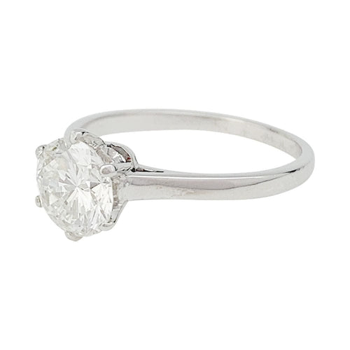 Bague 51.5 Solitaire platine et diamant, 1,2 carat. 58 Facettes 31449