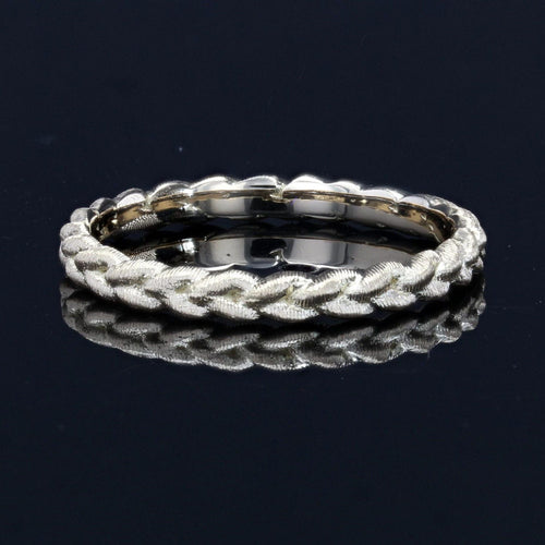 Bague 50 Alliance tresse ciselée or jaune 58 Facettes TRE2.0J