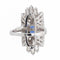 Bague 49 Bague Or blanc Saphir 58 Facettes 2538672CN