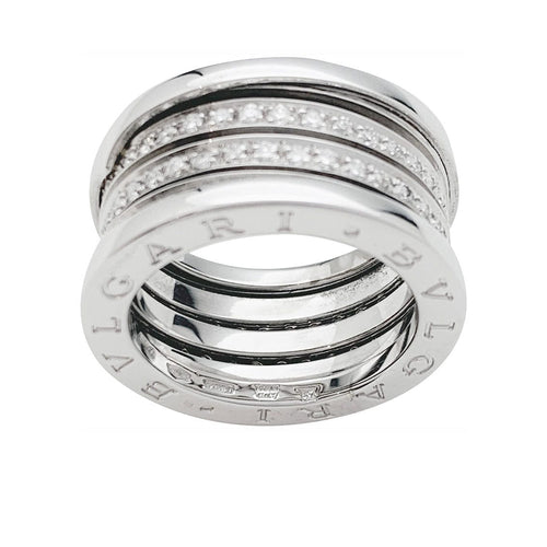 Bague 54 Bague Bulgari, "B.Zero1", or blanc et diamants. 58 Facettes 31073