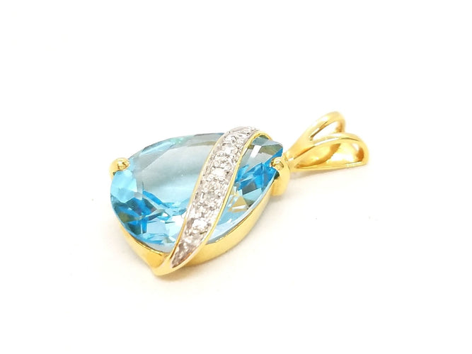 Pendentif Pendentif Or jaune Topaze 58 Facettes 06580CD
