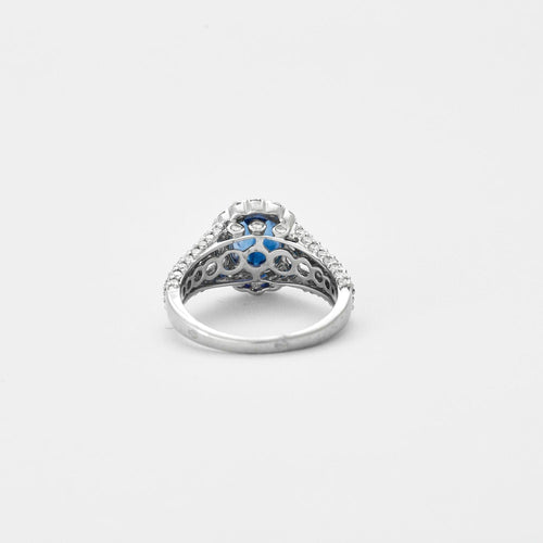 Bague 54 Bague Saphir Ceylan 3cts 58 Facettes