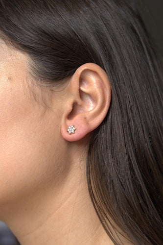 Boucles d'oreilles Boucles d'oreilles Puces Or jaune diamant 58 Facettes 2394626CN