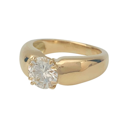 Bague 52 Bague jonc en or jaune, diamant 1,27 carat. 58 Facettes 31298