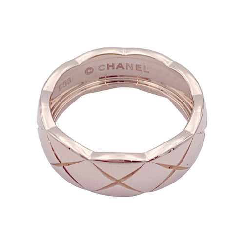 Bague 53 Bague Chanel, modèle "Coco Crush", en or rose. 58 Facettes 32942