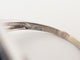 Bague 59 bague en or blanc coeur sertie saphirs baguette diamants 58 Facettes 257064
