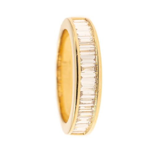 Bague 56 Bague Demi alliance Or jaune Diamant 58 Facettes 2201524CN