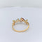 Bague Bague en or jaune aigue-marine améthyste et citrine 58 Facettes 20623