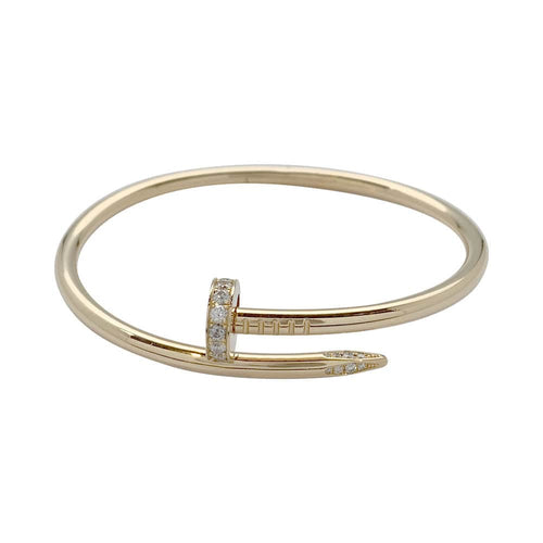 Bracelet Bracelet Cartier, "Juste un clou", or jaune, diamants. 58 Facettes 32068