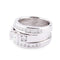 Bague Bague or gris et diamant princesse 58 Facettes 1