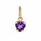 Pendentif Pendentif coeur améthyste 58 Facettes 02-095