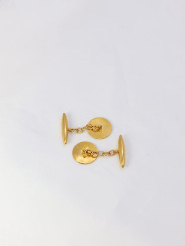 Boutons de Manchette BECKER - Boutons de manchette Art-Nouveau Or jaune 58 Facettes J291