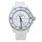 Montre Montre Chanel "J12 Marine" en acier et céramique et caoutchouc blanc. 58 Facettes 30565