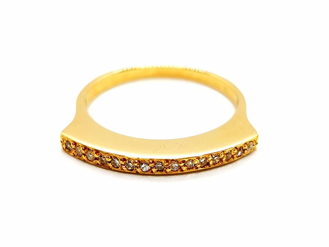 Bague 60 Bague Demie alliance Or jaune Diamant 58 Facettes 1292460CN