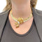 Collier Demi-parure vintage transformable, or rose, platine et diamants. 58 Facettes 33514/33515