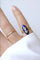 Bague Bague sentimentale fleur perles sur émail 58 Facettes