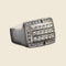 Bague Bague Tank Art Déco, or gris et diamants "Alta Luna" 58 Facettes 2388