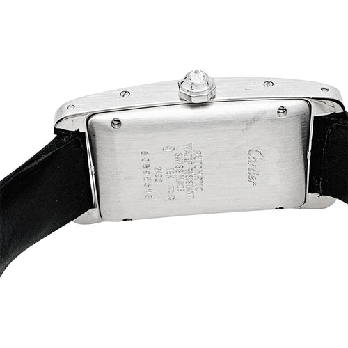 Montre Montre Cartier, "Tank américaine", en or blanc et diamants. 58 Facettes 30410