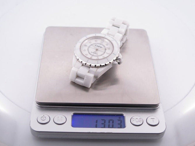 Montre montre femme CHANEL j12 38 mm diamants automatique 58 Facettes 257633