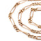 Collier Collier en or rose 58 Facettes 0