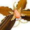 Broche Broche Papillon Fred, or jaune, corail, diamants et oeil de tigre. 58 Facettes 30760