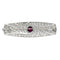 Broche Broche Art Déco en platine, rubis et diamants. 58 Facettes 31864