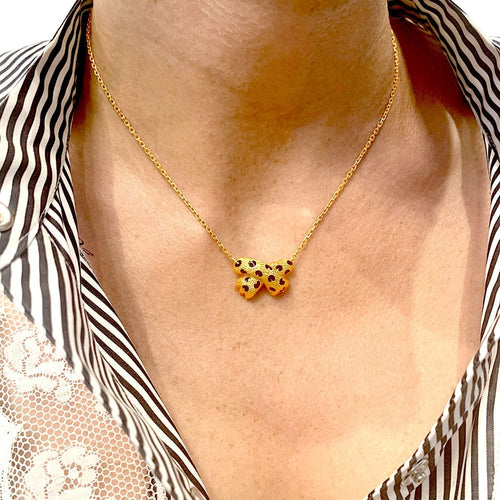 Collier Collier Fred, "Ombre Féline", or jaune, émail. 58 Facettes 32979