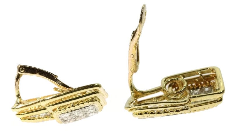 Boucles d'oreilles Boucheron - clips d'oreilles diamants 58 Facettes 16110-0082