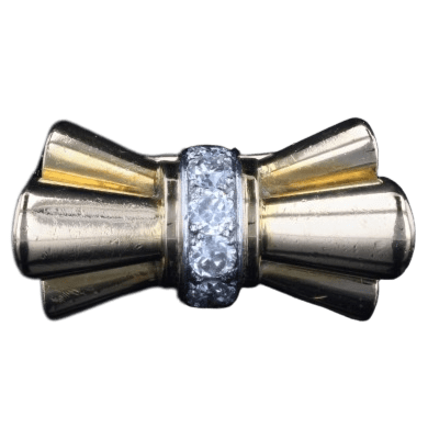 Bague 55 Bague tank noeud diamants 58 Facettes 22-622