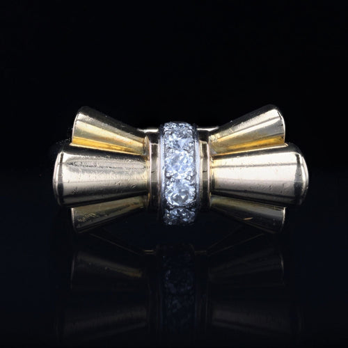 Bague 55 Bague tank noeud diamants 58 Facettes 22-622