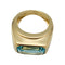 Bague 52 Bague Fred or jaune et topaze bleue. 58 Facettes 31359