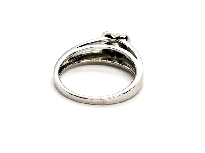 Bague 51 Mauboussin Bague Solitaire Chance of love Or blanc Diamant 58 Facettes 1220714CD