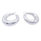 Boucles d'oreilles Créoles Chaumet, "Anneau", or blanc. 58 Facettes 33187