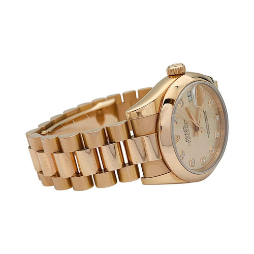 Montre Montre Rolex, "Oyster Perpetual Datejust" , or rose et diamants. 58 Facettes 31976