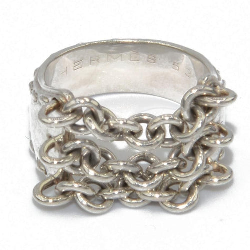 Bague Bague argent de la maison Hermès 58 Facettes