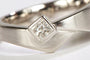 Bague 54 Bague Or blanc Diamant 58 Facettes 05672CD