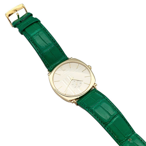 Montre Montre Chaumet, "Dandy" en or jaune sur cuir. 58 Facettes 32006