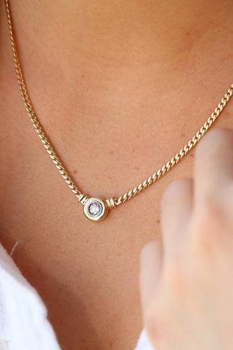 Collier Collier Pendentif Or jaune Diamant 58 Facettes 1916613CN