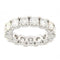 Bague Alliance Eternité Or blanc Diamants 4,90 ct 58 Facettes G2895