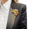 Broche Broche vintage or rose, platine et diamants. 58 Facettes 32115