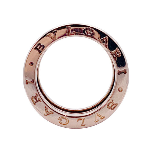 Bague 55 Bague Bulgari, "B.Zero1", or rose et diamants. 58 Facettes 32955