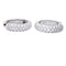 Boucles d'oreilles Boucles d'oreilles créoles en or blanc, diamants. 58 Facettes 32880