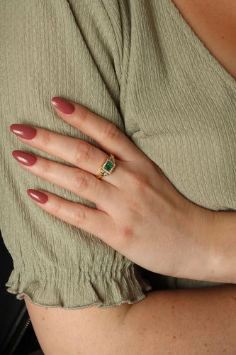Bague 54 Bague Or jaune Emeraude 58 Facettes 1696297CN