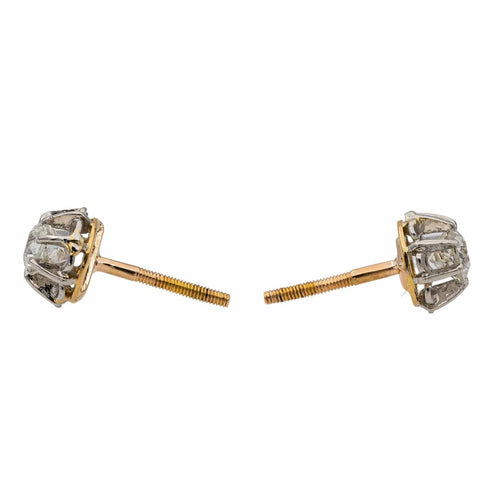 Boucles d'oreilles Boucles d'oreilles Puces Or jaune Diamant 58 Facettes 2746540CN