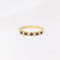 Bague Demi-Alliance américaine diamants et saphirs 58 Facettes J107