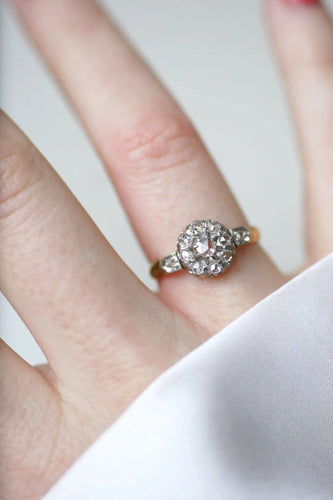 Bague 55.5 Bague de fiançailles marguerite diamants 58 Facettes