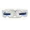 Bracelet Bracelet Art Déco en platine, diamants et saphirs. 58 Facettes 31165